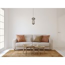 Italux 5906630854608 LED mennyezeti függőlámpa Nico | 11W integrált LED forrás | 294lm | 3000K | fekete | füstös