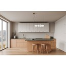 Italux 5906630854189 LED mennyezeti függőlámpa Nico | 18W integrált LED forrás | 3000K | a kábelen | aranyszínű | fekete | fehér