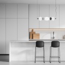 Italux PND-94921-3A-BK  LED mennyezeti függőlámpa Balos | 14W integrált LED forrás | 3000K | fekete | szürke | opál