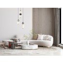 Italux PND-94921-4R-BK LED mennyezeti függőlámpa Balos | 19W integrált LED forrás | 3000K | szürke | opál