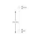 Zuma Line 003064-028131 LED mennyezeti függőlámpa ENCELADUS integrált LED forrás