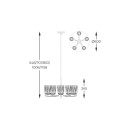 Zuma Line 003064-028145 mennyezeti függőlámpa TAZZA E14