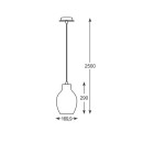 Zuma Line 003064-011110 mennyezeti függőlámpa BRESSO E27