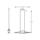 Zuma Line 003064-028259 LED mennyezeti függőlámpa BAEZ integrált LED forrás