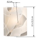 Globo 40403W2 fali lámpa Paranja 1x60W | E27