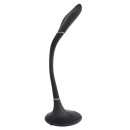 Globo 58271BLED asztali lámpa Pattaya 1x9W | 620lm | 3000-4000-6500K - USB, szabályozható, érintőkapcsoló, hajlékony kar, fekete