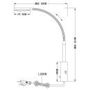 Globo 24103W LED fali lámpa Pegasi 1x6W | 450lm | 3000K - mozgatható kar, króm