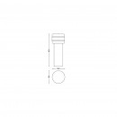 Philips Hue 17405/47/P0 kültéri oszloplámpa Tuar 1x9,5W|27|IP44 - White