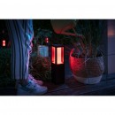Philips Hue 17431/30/P7 LED kerti oszloplámpa Impress 2x8W | 1200lm | 2200-6500K | IP44 | RGB - White and Color Ambiance, szabályozható, fekete