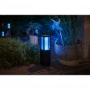 Philips Hue 17434/30/P7 LED kerti oszloplámpa Impress 1x8W | 1200lm | 2200-6500K | IP44 | RGB - Fehér és színes Ambiance, szabályozható, állítható világítási hőmérséklet, ZigBee, fekete