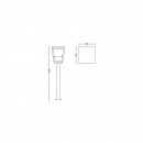 Philips Hue 17442/30/P7 LED kerti oszloplámpa Econi 1x15W | 1150lm | 2200-6500K | IP44 | RGB -White and Color Ambiance, szabályozható, állítható világítási hőmérséklet, fekete