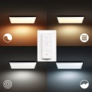 Philips Hue 32162/31 / P6 LED mennyezeti panel Aurelle 1x46,5W | 2200-6500K - Bluetooth, távirányítóval