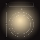 Philips Hue 34184/11/P6 LED fürdőszobai mennyezeti lámpa Adore 1x40W | 2400lm | 2200-6500K - White Ambience