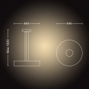 Philips Hue 40339/31/P6 LED függő csillár Fair 1x39W | 2200-6500K - Bluetooth, távirányítóval
