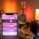 Philips Hue 40801/48/P9 LED asztali lámpa Signe 1x14W|2000-6500K - Bluetooth, White and Color Ambiance