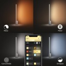 Philips Hue 40801/48/P9 LED asztali lámpa Signe 1x14W|2000-6500K - Bluetooth, White and Color Ambiance