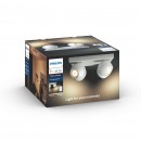 Philips Hue 50474/31/P7 LED süllyeszthető mennyezeti spotlámpa Buckram 4x5,5W | GU10 | 1000lm | 2200-6500K - White Ambiance, szabályozható, távirányító, fehér
