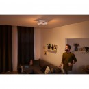 Philips Hue 50474/31/P7 LED süllyeszthető mennyezeti spotlámpa Buckram 4x5,5W | GU10 | 1000lm | 2200-6500K - White Ambiance, szabályozható, távirányító, fehér