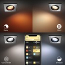 Philips Hue 50551/48/P7 süllyesztett spotlámpa Centura 1x5,7W|2000-6500K|RGB - Bluetooth, White and Color Ambiance