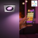 Philips Hue 50551/48/P7 süllyesztett spotlámpa Centura 1x5,7W|2000-6500K|RGB - Bluetooth, White and Color Ambiance