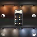 Philips Hue 50607/30/P7 LED mennyezeti csillár Centris 4x5,7W+40W | GU10 | 2000-6500K | RGB - Bluetooth, intelligens