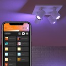 Philips Hue 50624/31/P7 mennyezeti spotlámpa Argenta 4x5,7W|2000-6500K|RGB - Bluetooth, white and Color Ambiance