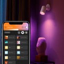 Philips Hue 50631/31/P7 mennyezeti spotlámpa Fugato 1x5,7W|GU10|2000-6500K|RGB - Bluetooth, White and Color Ambiance
