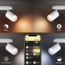 Philips Hue 50631/31/P7 mennyezeti spotlámpa Fugato 1x5,7W|GU10|2000-6500K|RGB - Bluetooth, White and Color Ambiance