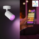 Philips Hue 50631/31/P7 mennyezeti spotlámpa Fugato 1x5,7W|GU10|2000-6500K|RGB - Bluetooth, White and Color Ambiance