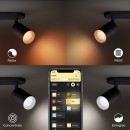 Philips Hue 50634/30/P7 mennyezeti spotlámpa Fugato 4x5,7W|GU10|2000-6500K|RGB - Bluetooth, White and Color Ambiance