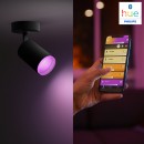 Philips Hue 50634/30/P7 mennyezeti spotlámpa Fugato 4x5,7W|GU10|2000-6500K|RGB - Bluetooth, White and Color Ambiance