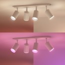 Philips Hue 50634/31/P7 mennyezeti spotlámpa Fugato 4x5,7W|GU10|2000-6500K|RGB - Bluetooth, White and color Ambiance