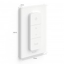 Philips Hue 8719514274617 fényerő-szabályozó kapcsoló - dimmer switch, távirányító, fehér