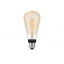 Philips Hue 8719514301504 LED szénszálas izzó  ST72 1x7W | E27 | 550lm | 2200-4500K - White Ambiance, szabályozható, Bluetooth