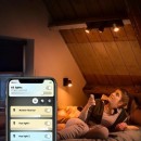 Philips Hue 8719514338326 LED fali spotlámpa Runner 1x5W | GU10 | 350lm | 2200-6500K - Bluetooth, szabályozható, távirányító,  White Ambiance, fekete