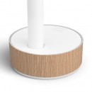 Philips Hue 8719514433465 LED asztali lámpa Signe 55,3cm | 1x11,8W | 1040lm - fehér fa dekorációval, Gradient White és Color Ambiance