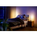 Philips Hue 8719514433465 LED asztali lámpa Signe 55,3cm | 1x11,8W | 1040lm - fehér fa dekorációval, Gradient White és Color Ambiance