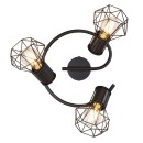 Globo54017-3 mennyezetre szerelhető lámpa Priska 2x40W | E27 - fekete