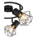 Globo54017-3 mennyezetre szerelhető lámpa Priska 2x40W | E27 - fekete