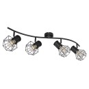 Globo 54017-4 mennyezetre szerelhető lámpa Priska 4x40W | E27 - fekete