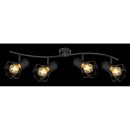 Globo 54017-4 mennyezetre szerelhető lámpa Priska 4x40W | E27 - fekete
