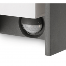 Philips 16352/93/16 kültéri fali lámpa Bridge 1x42W | E27 | IP44 - mozgásérzékelővel, antracit