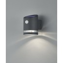 Trio R22231142 LED kerti napelemes fali lámpa érzékelővel Salta 1x3W | 3000K | IP44 - mozgásérzékelővel