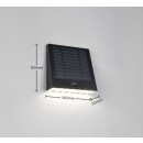 Trio TR23326102 LED napelemes kültéri fali lámpa ALVORADA  | 6W integrált LED forrás | 600lm | 4000K