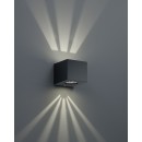 Trio R28222632 LED kültéri ​fali lámpa Cordoba 2x2W | 400lm | 3000K | IP44 - felső és alsó világítás, fekete