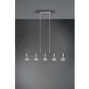 Trio R30185007 mennyezeti függőlámpa Vannes 5x40W | E27 - matt nikkel