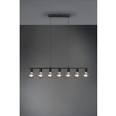 Trio R30187032 mennyezeti függőlámpa Vannes 7x40W | E27 - matt fekete