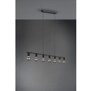 Trio R30187032 mennyezeti függőlámpa Vannes 7x40W | E27 - matt fekete