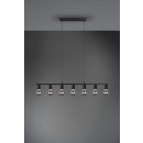 Trio R30187032 mennyezeti függőlámpa Vannes 7x40W | E27 - matt fekete