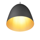 Trio R30661080 mennyezeti függőlámpa Tilda 1x40W | E27 - állítható magasságú, fekete, arany